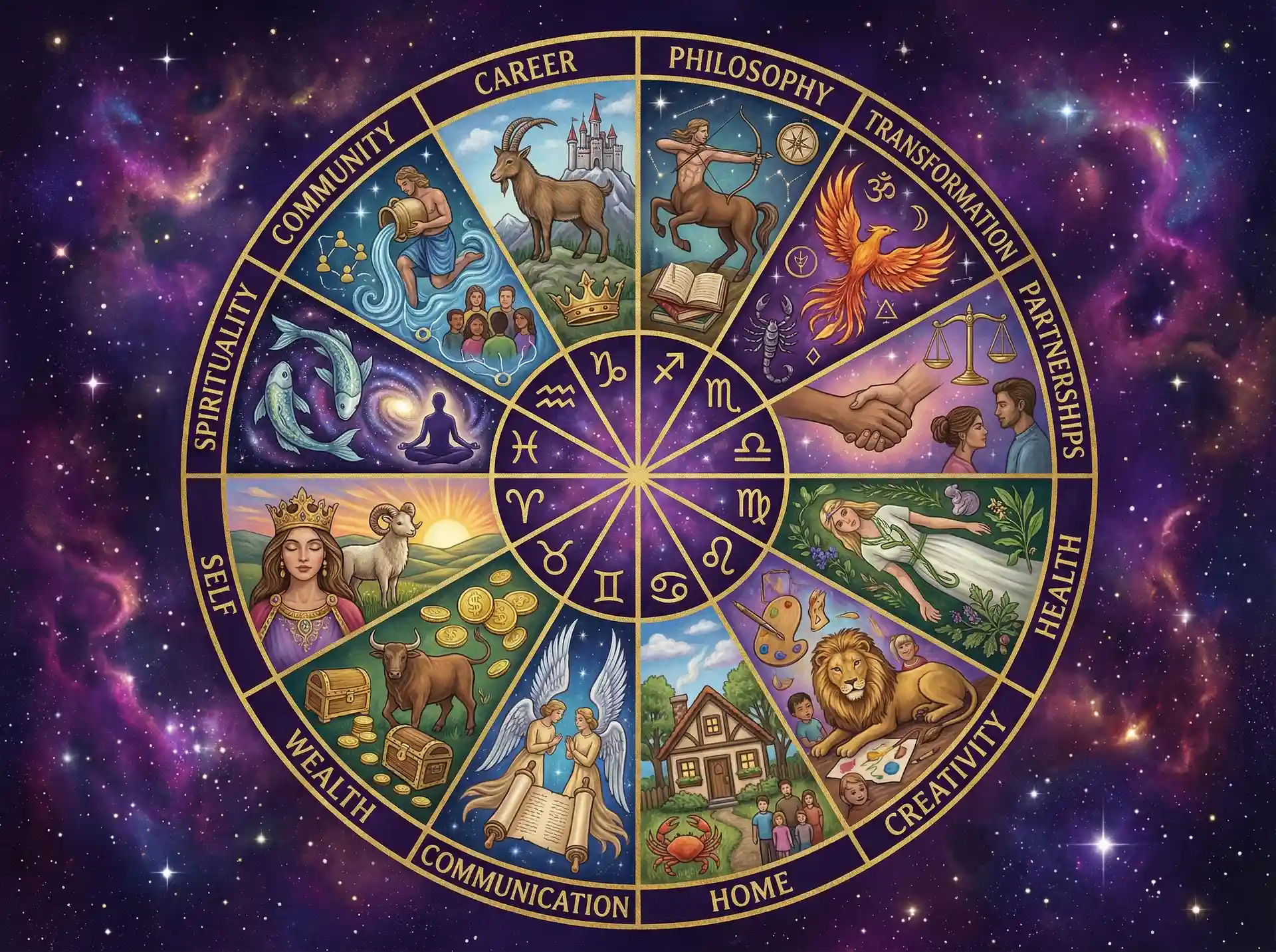十二宫位解析 - 吃瓜官网 | 占星学知识